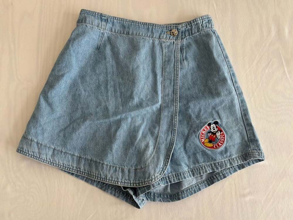 Mickey Unlimited Jerry Leigh Vintage Mickey Classics Denim Skort Size 7/8